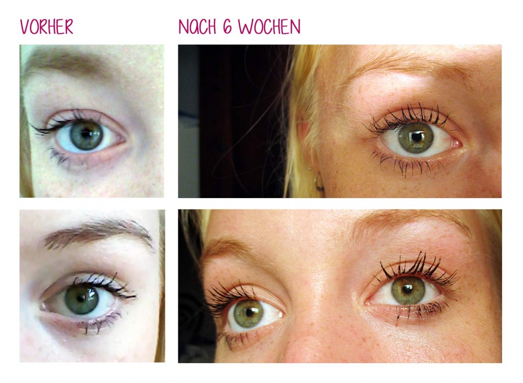 LR Wimpernserum vorher nachher Erfahrungbericht